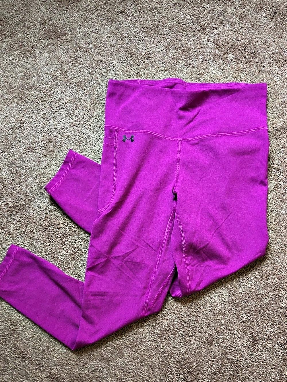 Under Armour UA Meridian High-Rise Crop Leggings Pink